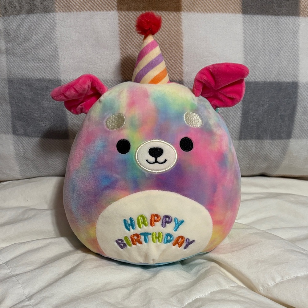 3/$20 8” Happy Birthday Shiba Inu Dog Squishmallow